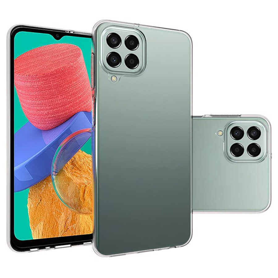 Galaxy M33 Kılıf Zore Süper Silikon Kapak Renksiz