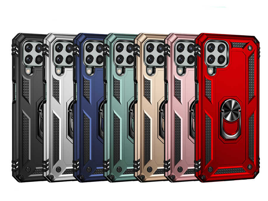 Galaxy M33 Kılıf Zore Vega Kapak Gold