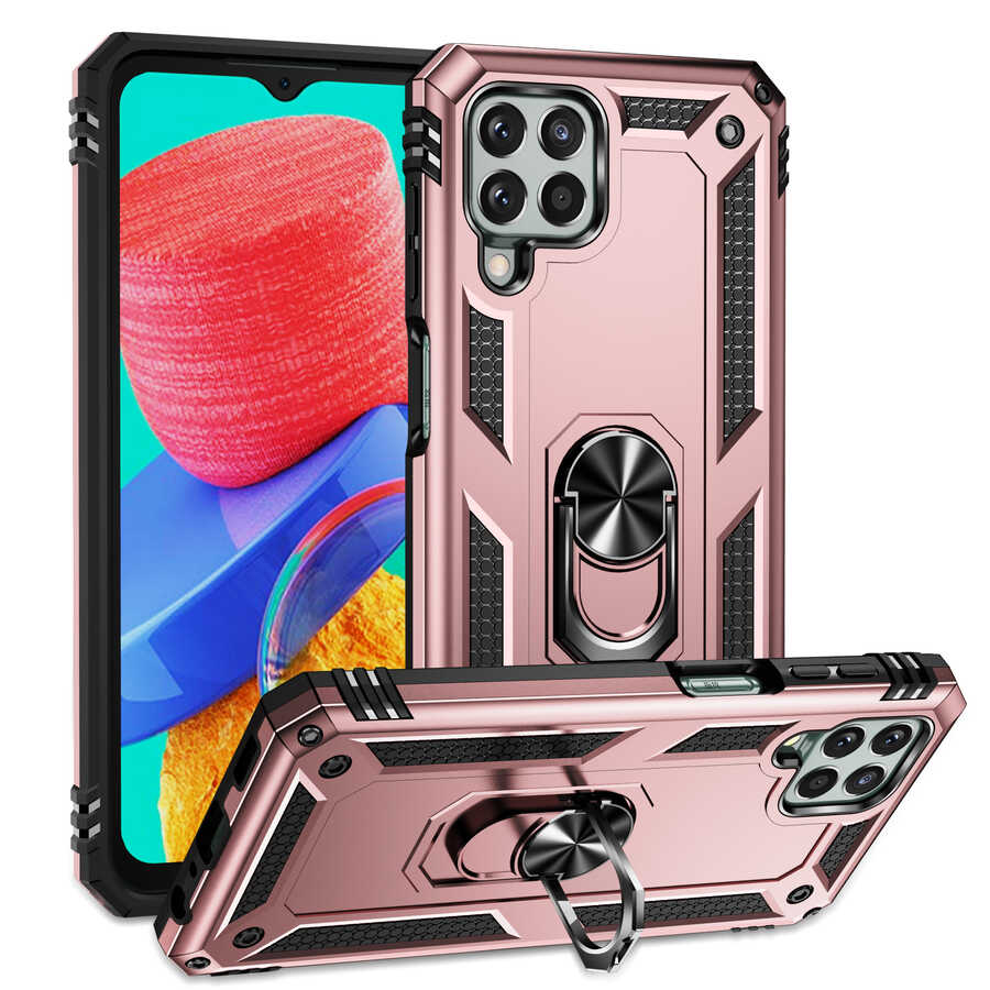 Galaxy M33 Kılıf Zore Vega Kapak Rose Gold