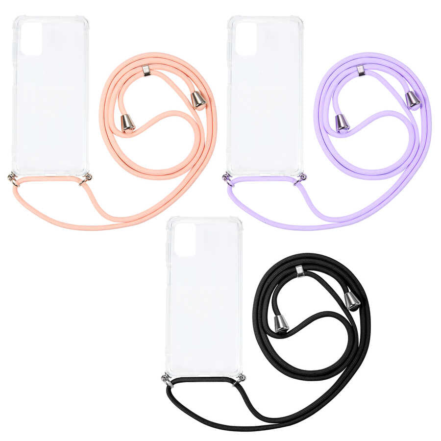 Galaxy M51 Kılıf Zore X-Rop Kapak Renksiz