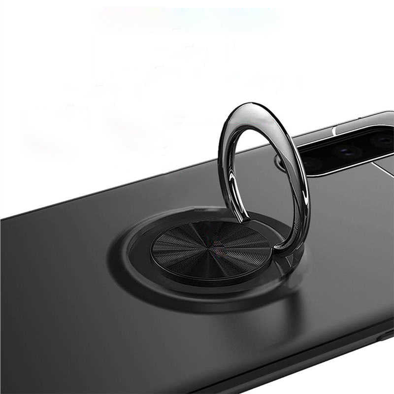 Galaxy Note 10 Kılıf Zore Ravel Silikon Kapak Siyah-Mavi