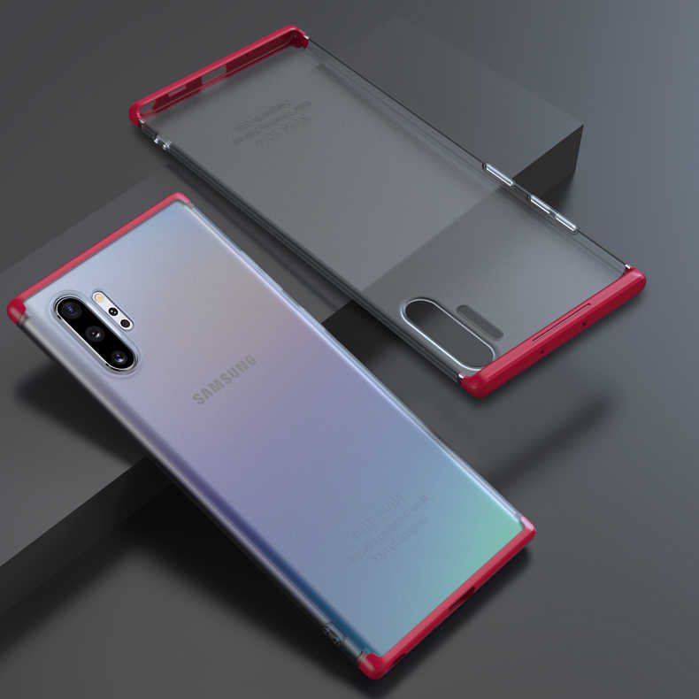 Galaxy Note 10 Plus Kılıf Zore Nili Kapak Kırmızı