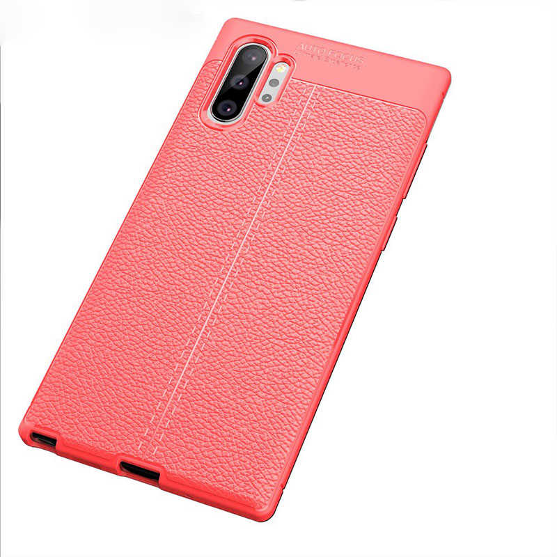 Galaxy Note 10 Plus Kılıf Zore Niss Silikon Kapak Siyah