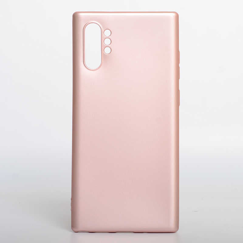Galaxy Note 10 Plus Kılıf Zore Premier Silikon Kapak Rose Gold