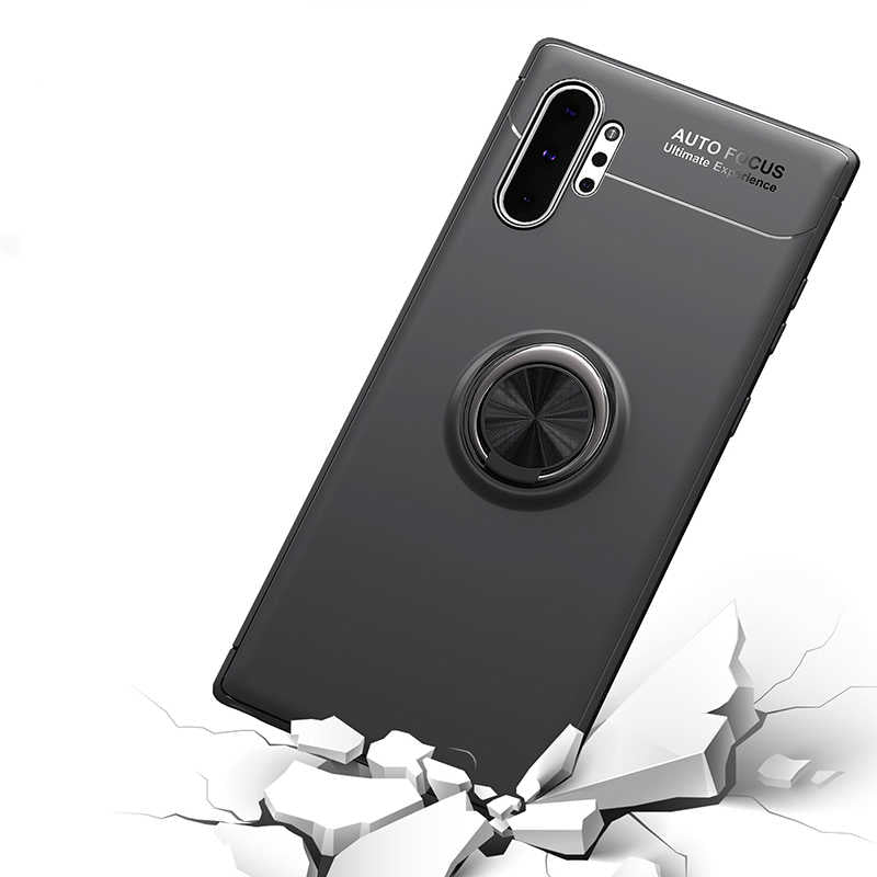 Galaxy Note 10 Plus Kılıf Zore Ravel Silikon Kapak Siyah