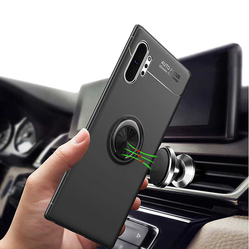 Galaxy Note 10 Plus Kılıf Zore Ravel Silikon Kapak Siyah