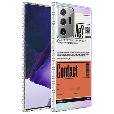 Galaxy Note 20 Ultra Kılıf Airbag Kenarlı Renkli Desenli Silikon Zore Elegans Kapak NO6