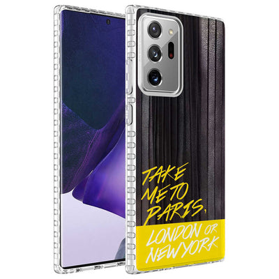 Galaxy Note 20 Ultra Kılıf Airbag Kenarlı Renkli Desenli Silikon Zore Elegans Kapak NO3