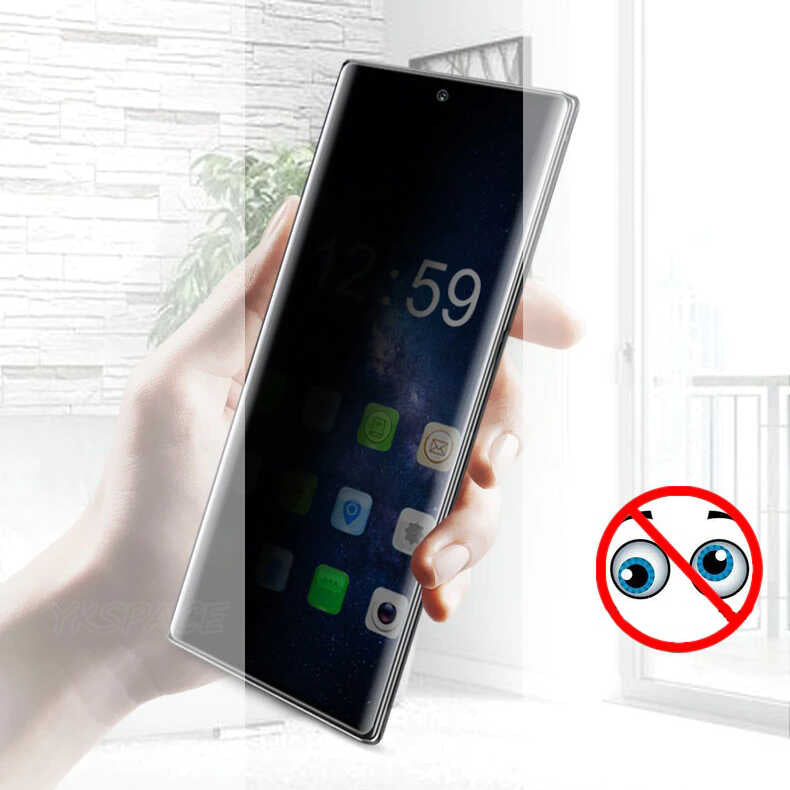 Galaxy Note 20 Zore Privacy Polymer Nano Ekran Koruyucu Siyah