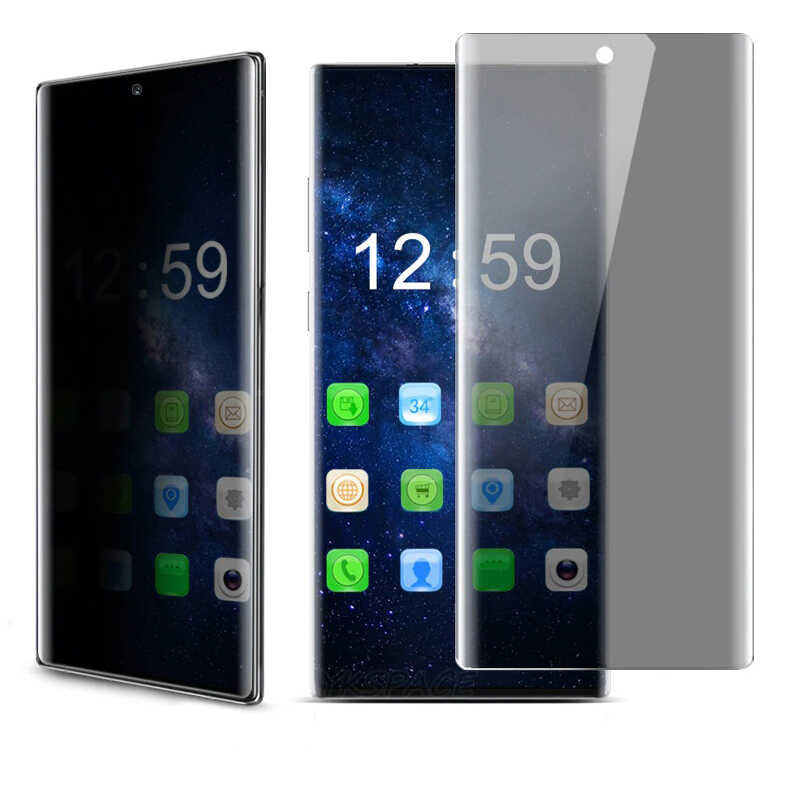 Galaxy Note 20 Zore Privacy Polymer Nano Ekran Koruyucu Siyah