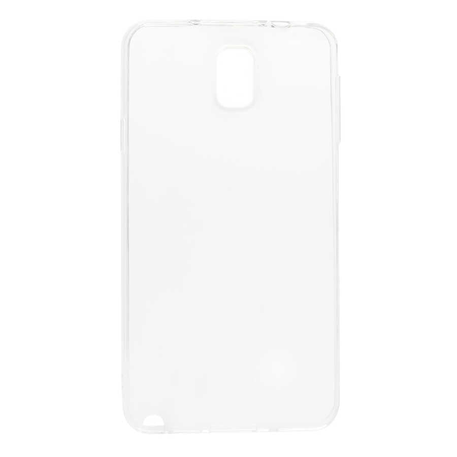 Galaxy Note 3 Kılıf Zore Süper Silikon Kapak Renksiz