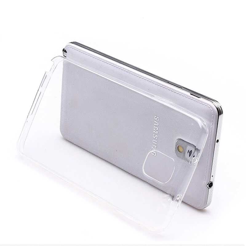 Galaxy Note 3 Kılıf Zore Süper Silikon Kapak Renksiz
