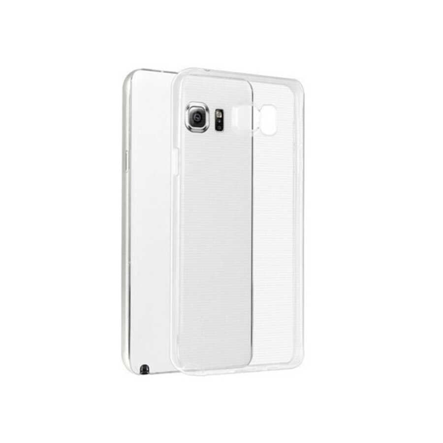Galaxy Note 5 Kılıf Zore Kamera Korumalı Süper Silikon Kapak Renksiz