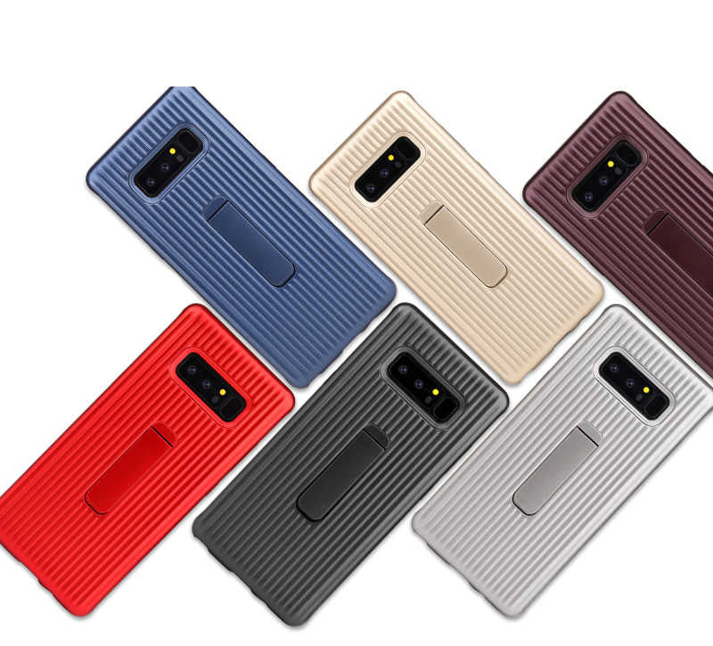 Galaxy Note 8 Kılıf Zore Wave Standlı Mıknatıslı Kapak Gold