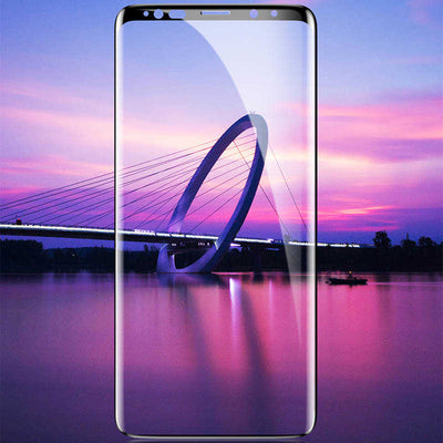 Galaxy Note 9 Zore Full Yapışkanlı Cam Ekran Koruyucu Siyah