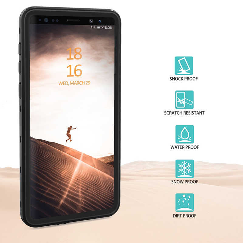 Galaxy Note 9 Kılıf Zore 1-1 Su Geçirmez Kılıf Siyah