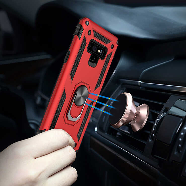 Galaxy Note 9 Kılıf Zore Vega Kapak Siyah