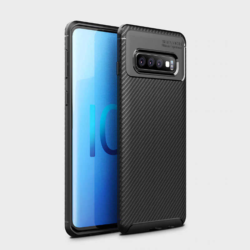 Galaxy S10 Kılıf Zore Negro Silikon Kapak Siyah