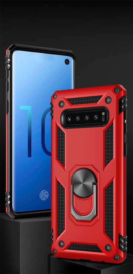 Galaxy S10 Kılıf Zore Vega Kapak Siyah