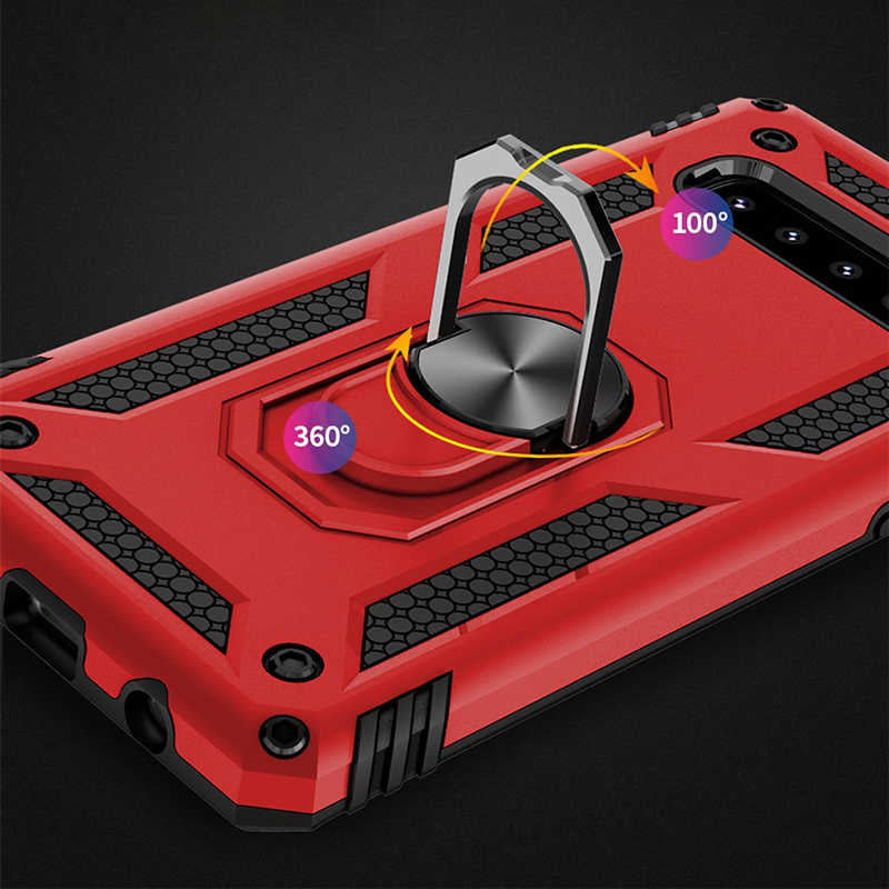 Galaxy S10 Kılıf Zore Vega Kapak Kırmızı