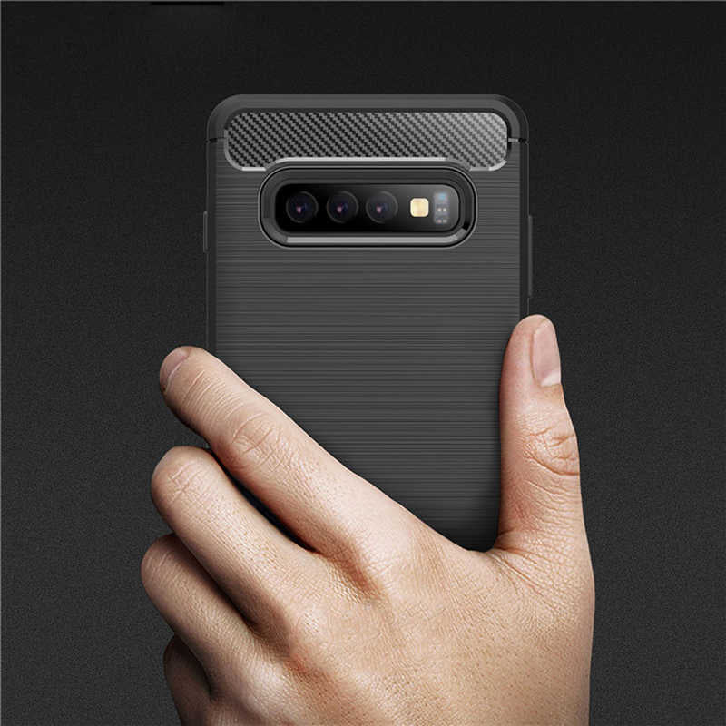 Galaxy S10 Plus Kılıf Zore Room Silikon Kapak Gri