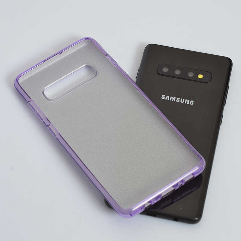 Galaxy S10 Plus Kılıf Zore Shining Silikon Mavi