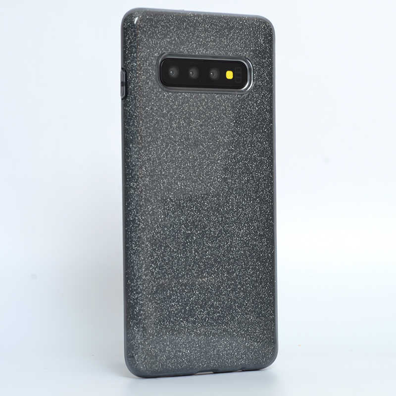 Galaxy S10 Plus Kılıf Zore Shining Silikon Siyah