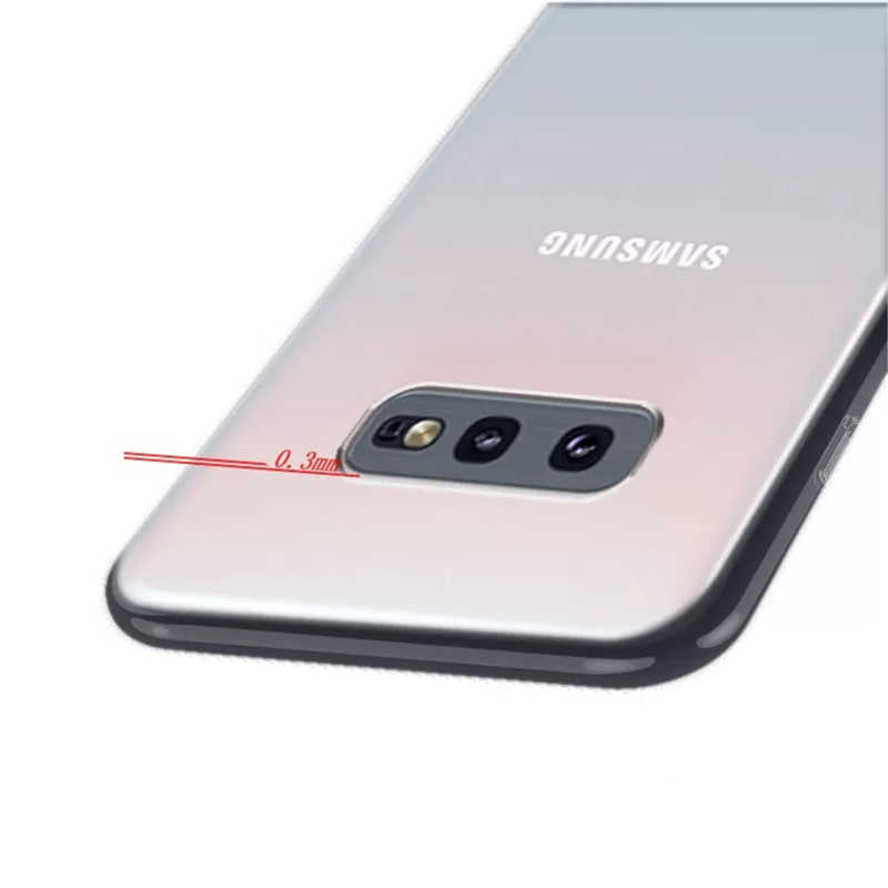 Galaxy S10E Kılıf Zore Süper Silikon Kapak Renksiz