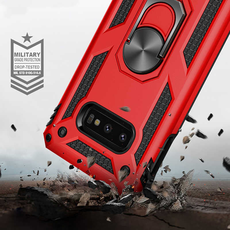 Galaxy S10E Kılıf Zore Vega Kapak Kırmızı