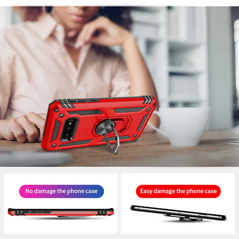 Galaxy S10E Kılıf Zore Vega Kapak Gri