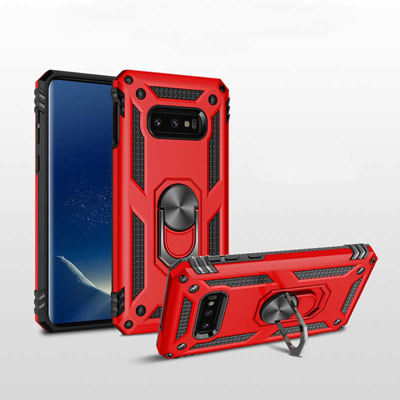 Galaxy S10E Kılıf Zore Vega Kapak Kırmızı