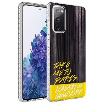 Galaxy S20 FE Kılıf Airbag Kenarlı Renkli Desenli Silikon Zore Elegans Kapak NO3