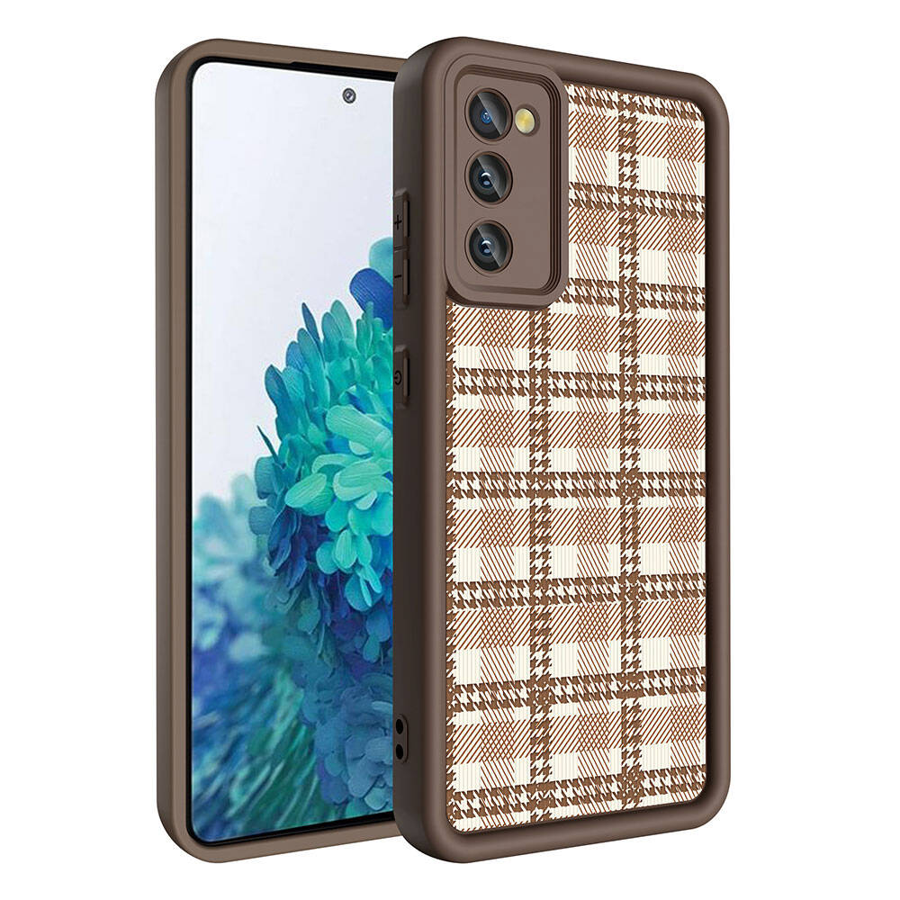 Galaxy S20 FE Kılıf Kamera Korumalı Baskılı Arka Yüzey Zore Klas Kapak Beyaz