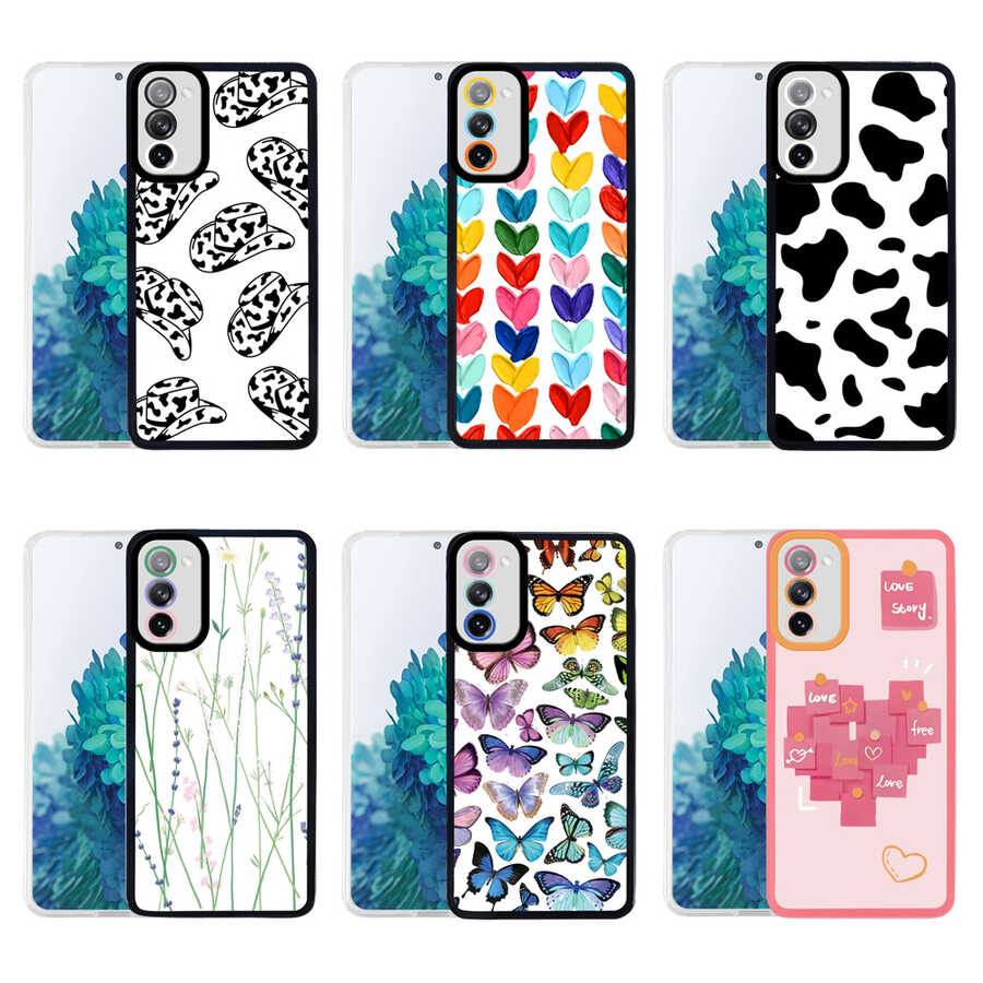 Galaxy S20 FE Kılıf Zore M-Fit Desenli Kapak Cow No1