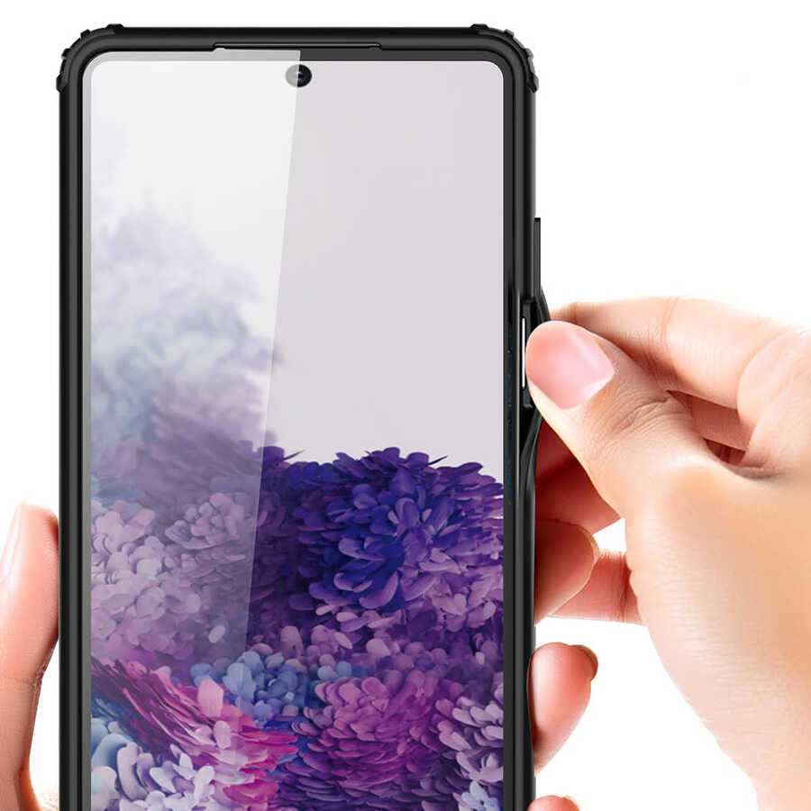 Galaxy S20 FE Kılıf Zore Volks Kapak Siyah