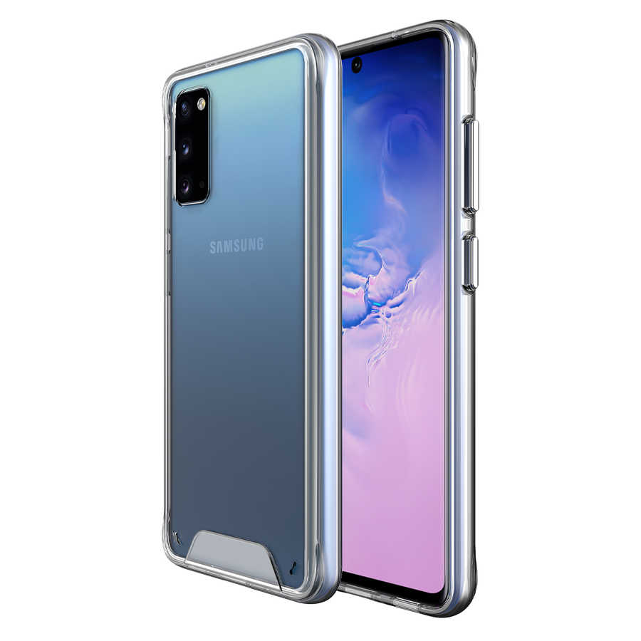Galaxy S20 Kılıf Zore Gard Silikon Renksiz