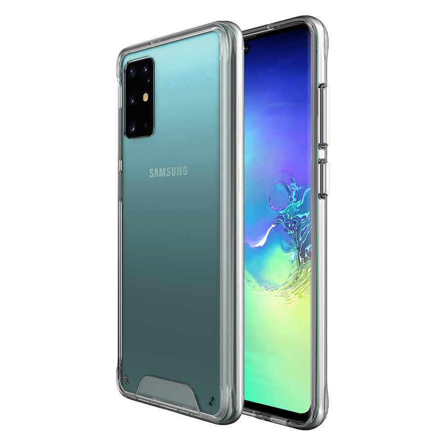 Galaxy S20 Plus Kılıf Zore Gard Silikon Renksiz