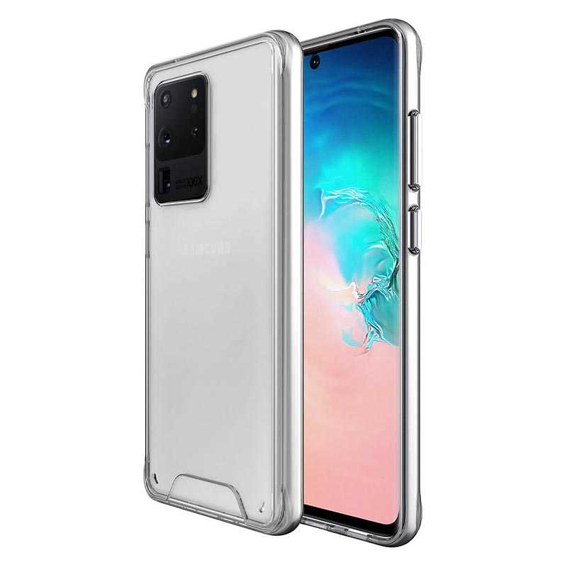 Galaxy S20 Ultra Kılıf Zore Gard Silikon Renksiz