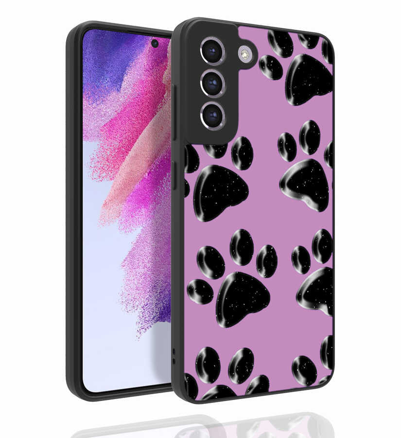 Galaxy S21 FE Kılıf Desenli Kamera Korumalı Parlak Zore Nora Kapak NO3