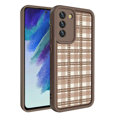 Galaxy S21 FE Kılıf Kamera Korumalı Baskılı Arka Yüzey Zore Klas Kapak Beyaz