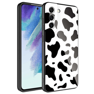 Galaxy S21 FE Kılıf Kamera Korumalı Desenli Sert Silikon Zore Epoksi Kapak NO7