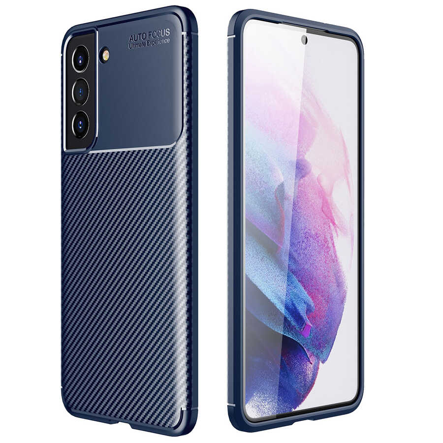 Galaxy S21 FE Kılıf Zore Negro Silikon Kapak Lacivert