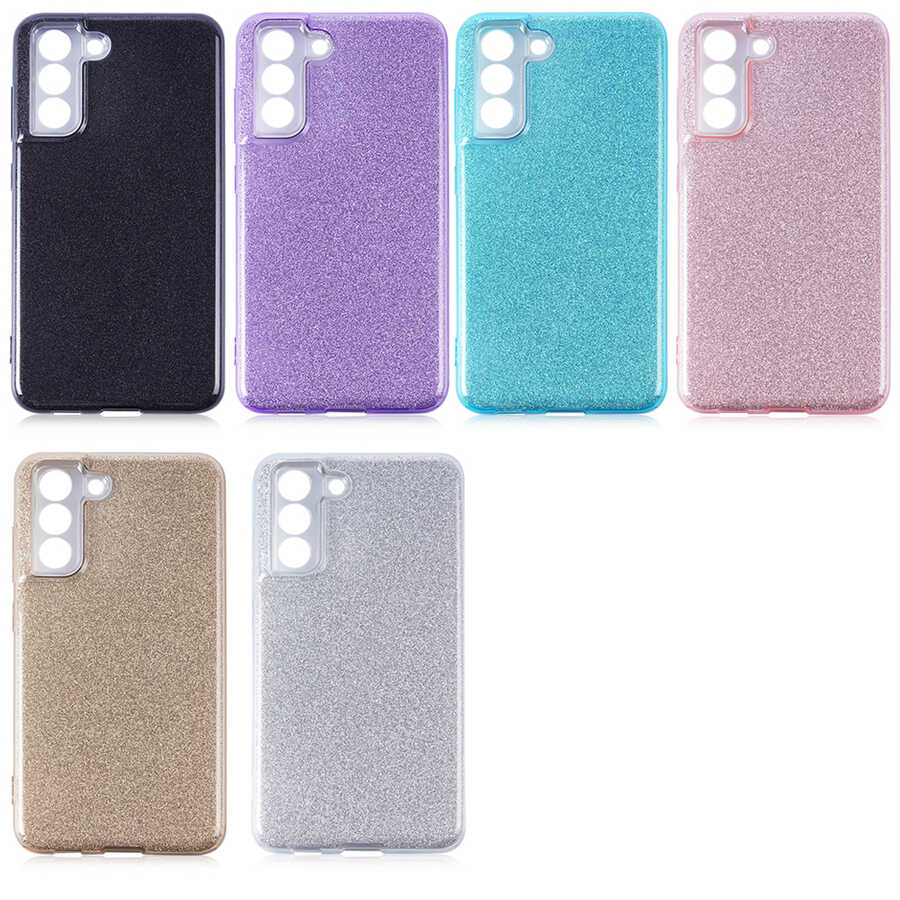 Galaxy S21 FE Kılıf Zore Shining Silikon Mor
