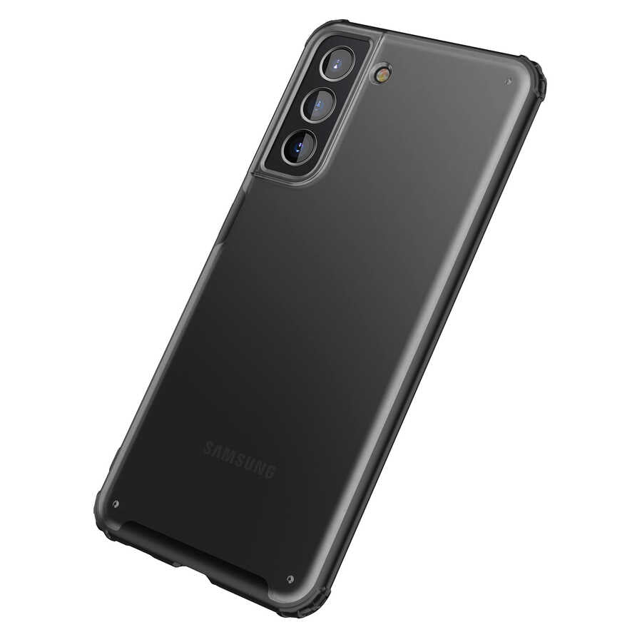 Galaxy S21 FE Kılıf Zore Volks Kapak Siyah