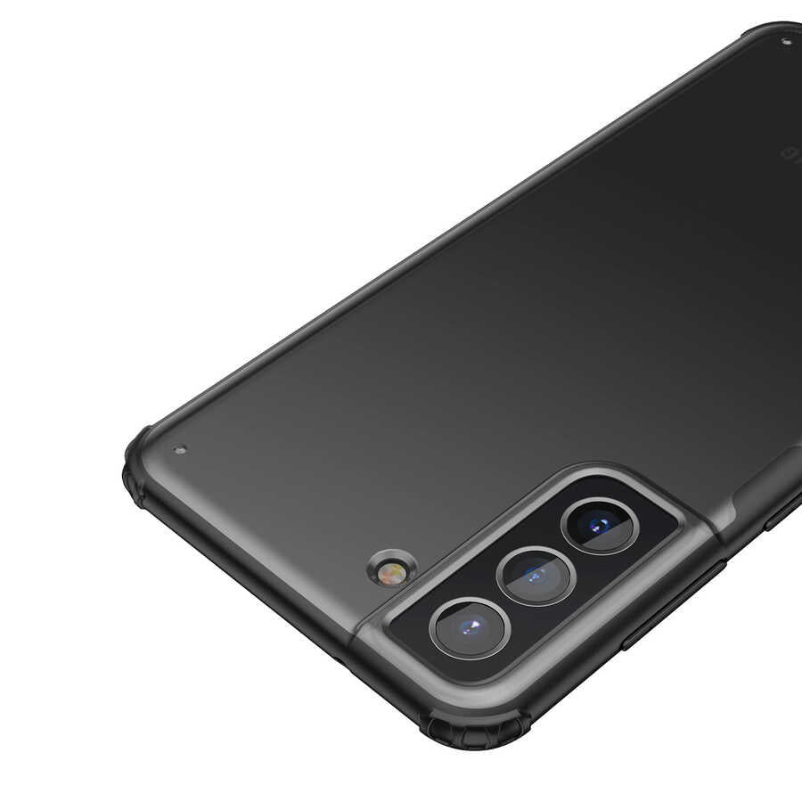 Galaxy S21 FE Kılıf Zore Volks Kapak Siyah