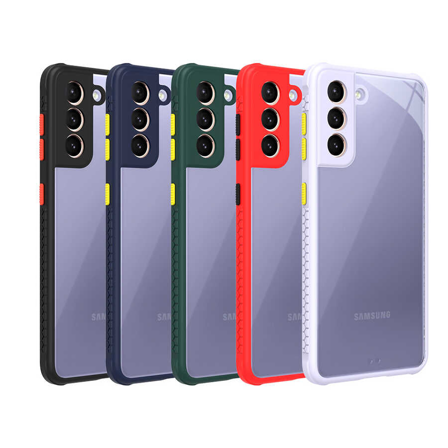 Galaxy S21 Kılıf Zore Kaff Kapak Kırmızı