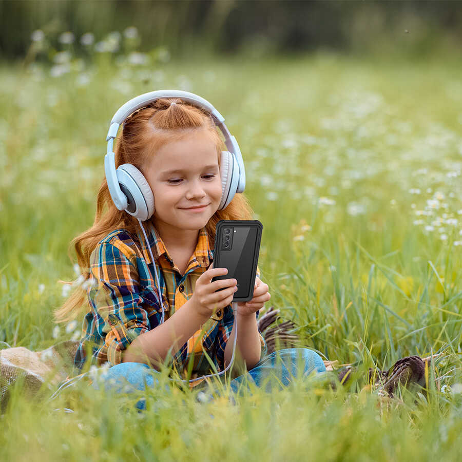 Galaxy S21 Plus Kılıf 1-1 Su Geçirmez Kılıf Siyah