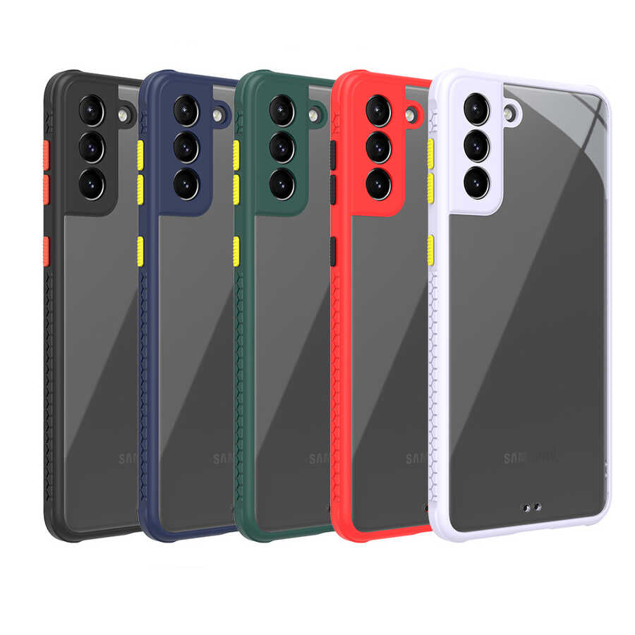 Galaxy S21 Plus Kılıf Zore Kaff Kapak Koyu Yeşil