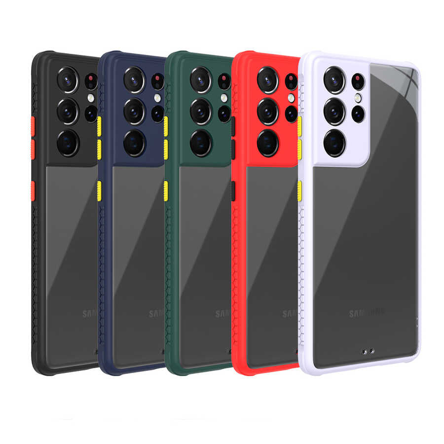 Galaxy S21 Ultra Kılıf Zore Kaff Kapak Mor