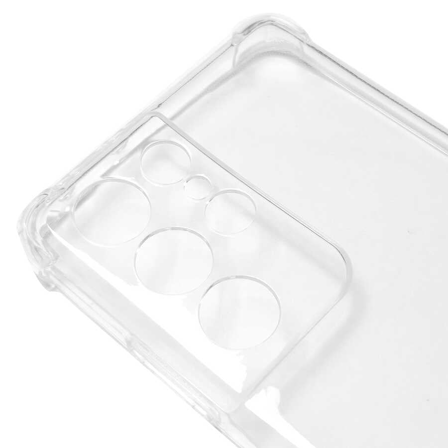 Galaxy S21 Ultra Kılıf Zore Kamera Korumalı Nitro Anti Shock Silikon Renksiz